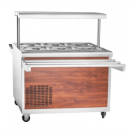 ПРИЛАВОК холодных закусок ПВВ(Н)-70ПМ-01 передвижной нерж. (21000000454)