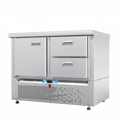 СТОЛ холодильный низкотемпературный СХН-70Н-01 (дверь, ящик 1/2) без борта (25110121300) - интернет-магазин КленМаркет.ру