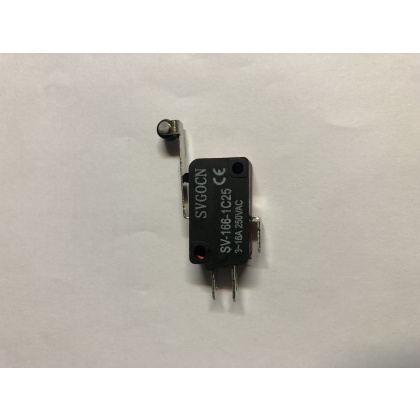 Микропереключатель ролик на лапке SV-166-1C25 16А 250В, длина планки 27мм - интернет-магазин КленМаркет.ру