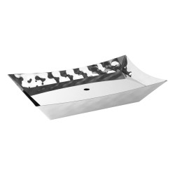 БЛЮДО прямоугольное для морепродуктов 460х290х90мм с дренажом нерж. ''Luxstahl'' - интернет-магазин КленМаркет.ру