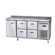 СТОЛ холодильный СХС-70-02 неохл. столеш. с бортом (ящики 1/2, ящики 1/2, дверь) (24120013310)