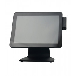 POS-компьютер Q line OL-P10 Черный, 15“ сенсорный + 15 дисплей покупателя (J3455, 4Gb, SSD128Gb, MSR) Windows 10 - интернет-магазин КленМаркет.ру