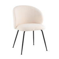 Стул-полукресло «Леманг, букле» с мягким сиденьем (окрашенный металлокаркас)