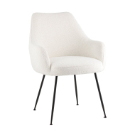 Стул-кресло «Фатиаш, букле» с мягким сиденьем (окрашенный металлокаркас)