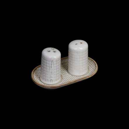 НАБОР ДЛЯ СПЕЦИЙ 2 пр. на подставке, бежевый