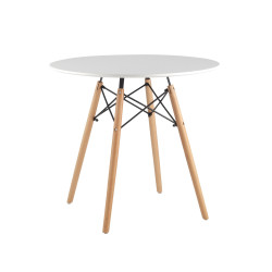 Стол обеденный «Eames D-800 мм, 4 ножки NEW» нераздвижной - интернет-магазин КленМаркет.ру