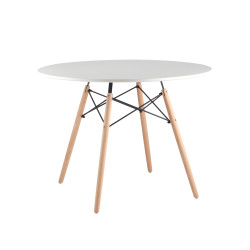 Стол обеденный «Eames D 1000 мм, 4 ножки NEW» нераздвижной - интернет-магазин КленМаркет.ру