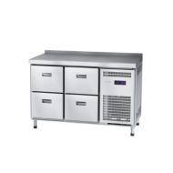 СТОЛ холодильный низкотемпературный СХН-70-01 неохл. столешница с бортом (ящики 1/2, ящики 1/2) (24110113300)