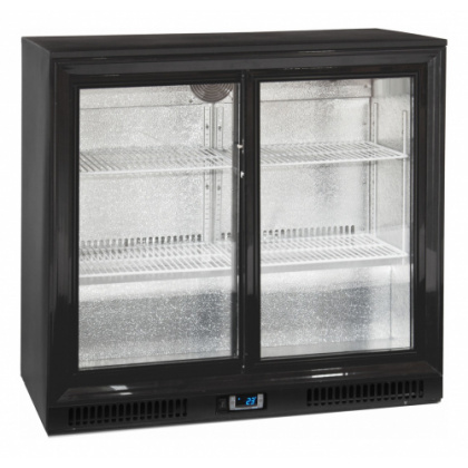 Шкаф холодильный со стеклом TEFCOLD DB201S барный черный - интернет-магазин КленМаркет.ру