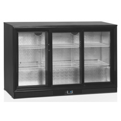 Шкаф холодильный со стеклом TEFCOLD DB301S-3 барный черный - интернет-магазин КленМаркет.ру