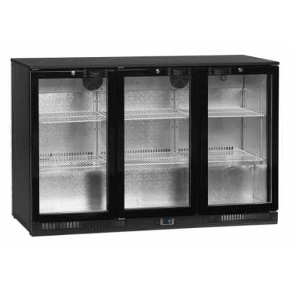 Шкаф холодильный со стеклом TEFCOLD DB301H-3 барный черный - интернет-магазин КленМаркет.ру