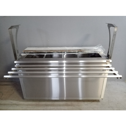 Прилавок холодильный Luxstahl ПХВ (С)- 1500 с ванной охлаждаемой нерж - интернет-магазин КленМаркет.ру
