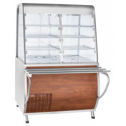 ПРИЛАВОК холодильный ПВВ(Н)-70Т-С-НШ закрытый кашир. цвет 