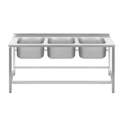 ВАННА моечная Luxstahl ВМ3 18/6/8.5 без фартука (315515) - интернет-магазин КленМаркет.ру