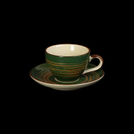 ЧАЙНАЯ ПАРА 240мл, слоновая кость+ зеленый  ЧАЙНАЯ ПАРА 240мл, слоновая кость+ зеленый