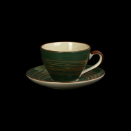 ЧАЙНАЯ ПАРА 280мл, слоновая кость+ зеленый  ЧАЙНАЯ ПАРА 280мл, слоновая кость+ зеленый