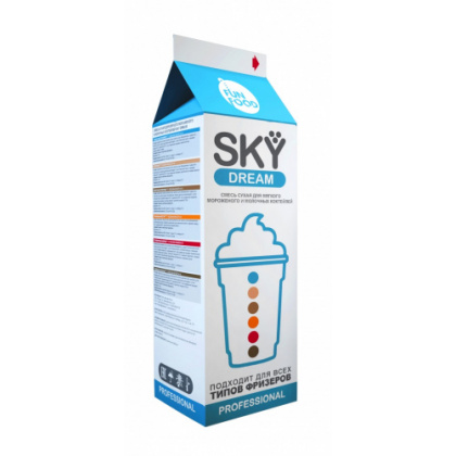 Смесь сухая для мягкого мороженого/коктейлей SKY DREAM Молочная 0,7кг - интернет-магазин КленМаркет.ру