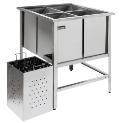 ВАННА ДЛЯ МОЙКИ ЯИЦ сварная ВМЯБ/1-53/53 Кобор - интернет-магазин КленМаркет.ру