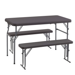 Комплект складной мебели (стол + 2 скамьи) - интернет-магазин КленМаркет.ру
