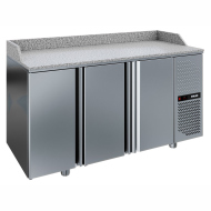 Стол охлаждаемый для пиццы POLAIR TM3GNpizza-G с гранитной столешницей