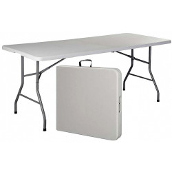 Стол пластиковый складной 1201NM, чемодан - интернет-магазин КленМаркет.ру