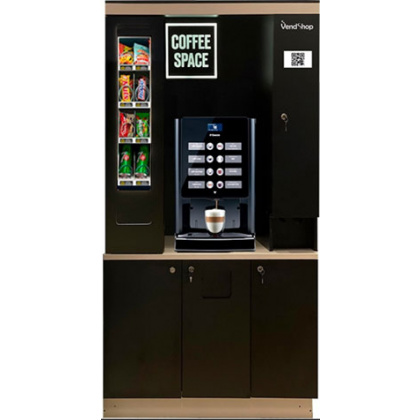 КОФЕЙНЯ САМООБСЛУЖИВАНИЯ COFFEE SPACE С МОДУЛЕМ ДЛЯ СНЕКОВ SNACK BOX с выкатным модулем (БЕЗ КОФЕМАШИНЫ) - интернет-магазин КленМаркет.ру