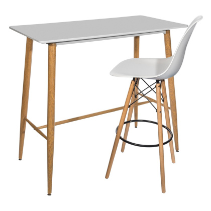 Стул барный «Eames» с жестким сиденьем (деревянный каркас) - интернет-магазин КленМаркет.ру