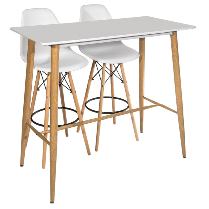 Стул барный «Eames» с жестким сиденьем (деревянный каркас) - интернет-магазин КленМаркет.ру