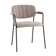 Стул-кресло «Кэнтин, букле» с мягким сиденьем (окрашенный каркас)