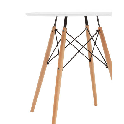Стол обеденный «Eames D-700 мм, 4 ножки» нераздвижной - интернет-магазин КленМаркет.ру