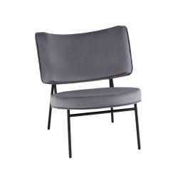 Кресло «Дорсет Лаунж, велюр» с мягким сиденьем (окрашенный каркас) - интернет-магазин КленМаркет.ру