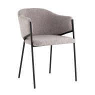 Стул-кресло «Брюнуст, букле» с мягким сиденьем (окрашенный каркас)