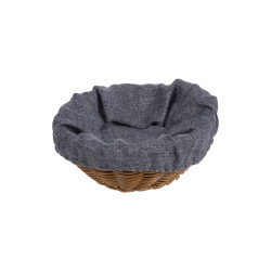 Чехол для корзинки рогожка графит (цвет 155) (кт1896 кт1897 круглый) - интернет-магазин КленМаркет.ру