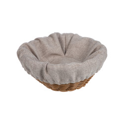 Чехол для корзинки рогожка светло-бежевый (цвет 01) (кт1896 кт1897 круглый) - интернет-магазин КленМаркет.ру