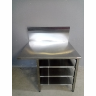 Стол производственный 1100х900х850 три полки нерж.