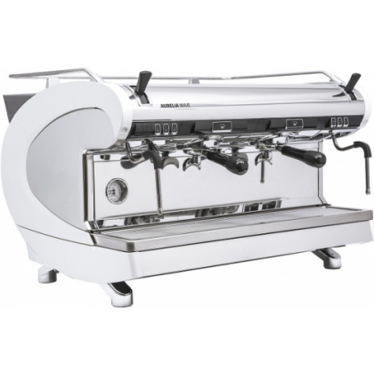 Кофемашина рожковая полуавтомат Nuova Simonelli Aurelia Wave 2Gr S 220V pearl white+high groups+LED (167971) - интернет-магазин КленМаркет.ру