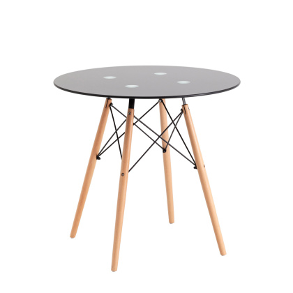 Стол обеденный «Eames D-800 мм Стекло» нераздвижной - интернет-магазин КленМаркет.ру
