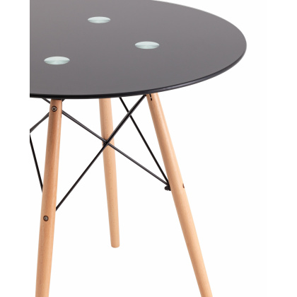 Стол обеденный «Eames D-800 мм Стекло» нераздвижной - интернет-магазин КленМаркет.ру