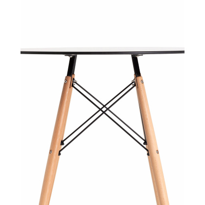 Стол обеденный «Eames D-800 мм Стекло» нераздвижной - интернет-магазин КленМаркет.ру