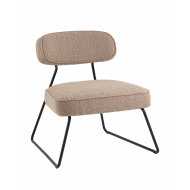 Кресло лаунж «Кальби, букле» с мягким сиденьем  