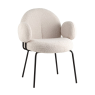 Стул-кресло «Ноннет М» с мягким сиденьем (металлокаркас)