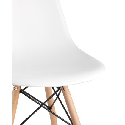 Стул пластиковый «Eames» с жестким сиденьем (разобранный каркас, продажа упаковкой 4 шт./уп) - интернет-магазин КленМаркет.ру