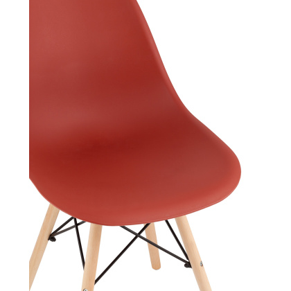 Стул пластиковый «Eames» с жестким сиденьем (разобранный каркас, продажа упаковкой 4 шт./уп) - интернет-магазин КленМаркет.ру
