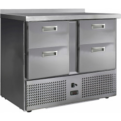 Среднетемпературный холодильный стол СХСн - 700 - 0/4, 4 ящика, борт h 45 мм 1000х700х850 - интернет-магазин КленМаркет.ру