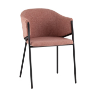 Стул-кресло «Канеле» с мягким сиденьем (стальной каркас)