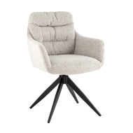 Стул-кресло «Нувианна» с мягким сиденьем (стальной каркас)