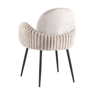 Стул-кресло «Велуте Stripes» с мягким сиденьем (стальной каркас)