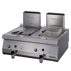 Фритюрница настольная OFGI 8070, 12 л.+12л., газ. (7856.N1.80703.13) - интернет-магазин КленМаркет.ру