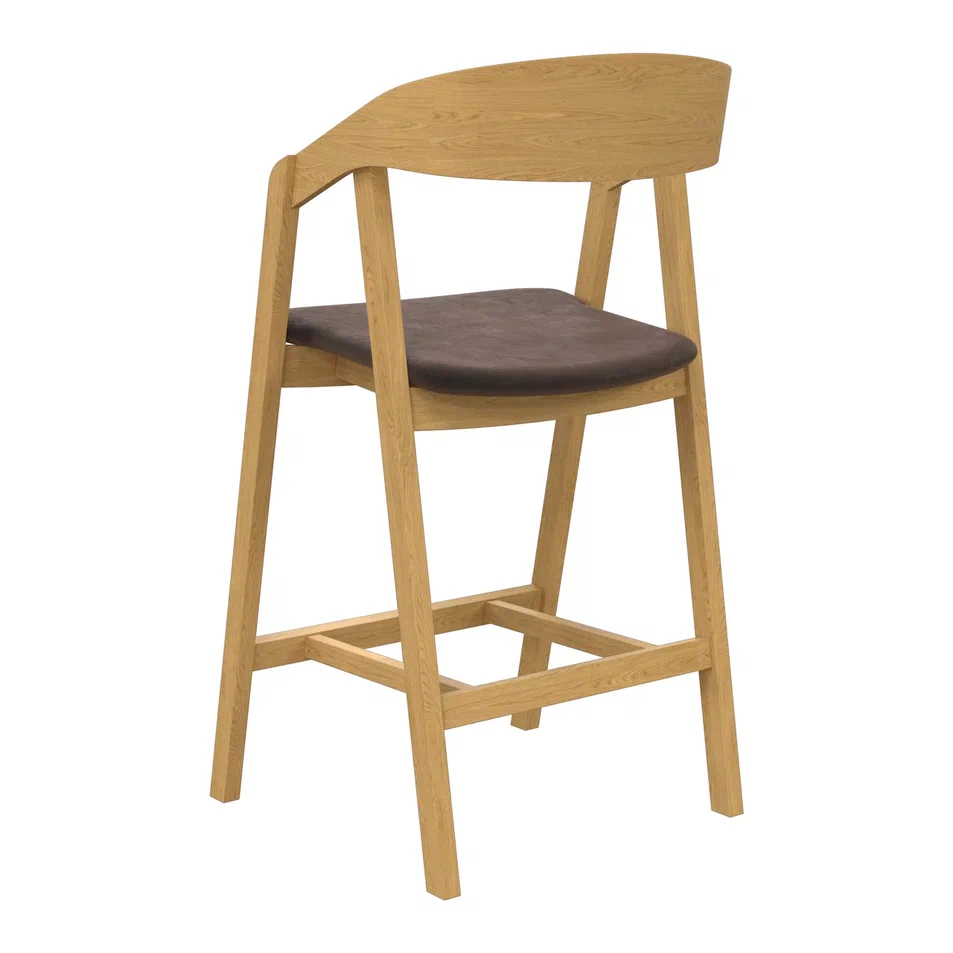 Стул барный «Хаки дуб» с мягким сиденьем (деревянный каркас) - интернет-магазин КленМаркет.ру