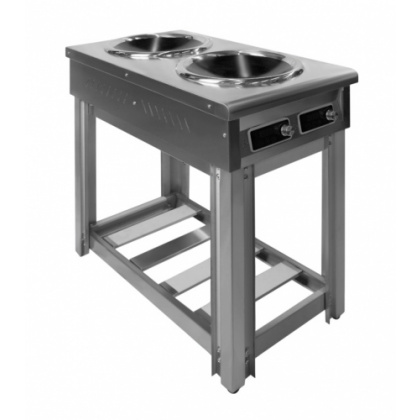 Индукция WOK OBOD/2 зоны, подставка - интернет-магазин КленМаркет.ру